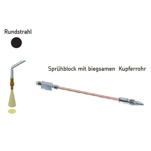 Sprühblock - mit Rundstrahl - Winkel: ca. 20° -  Abstand: 50 mm
